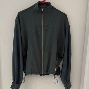 lululemon athletica Gray Jacket with Gold Zipper